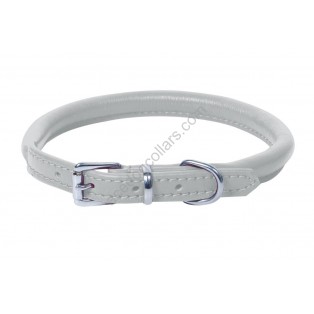 Ace Rolled Super SOFT Leather Dog Collar (Blue, Pink, Black, White, Orange)